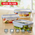 Kitchen use glass food storage jars with food grade pp lid